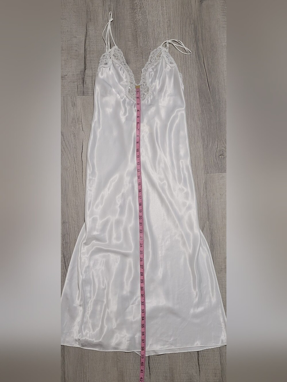 Vintage Victoria's Secret Gold Label Lace Nightgown Slip Dress White Size Small - Picture 11 of 15
